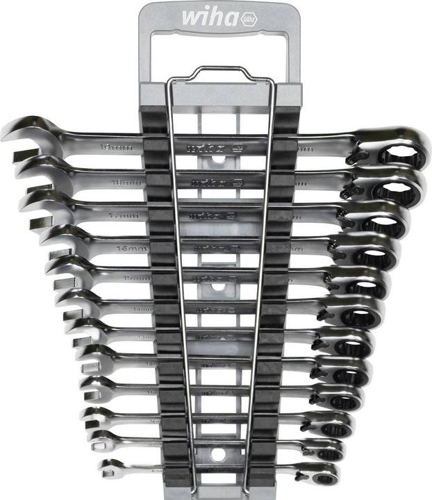 Wiha Ringratschen-Gabelschlüssel Set (19 mm, 12 mm, 14 mm, 16 mm, 10 mm, 18 mm, 17 mm, 11 mm, 15 mm, 8 mm, 9 mm, 13 mm)