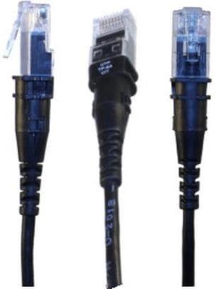 PatchSee Patchkabel ThinPATCH Cat 6A, U/FTP, 9.7 m, Schwarz, 1 Stück (U/FTP, CAT6a, 9.70 m)