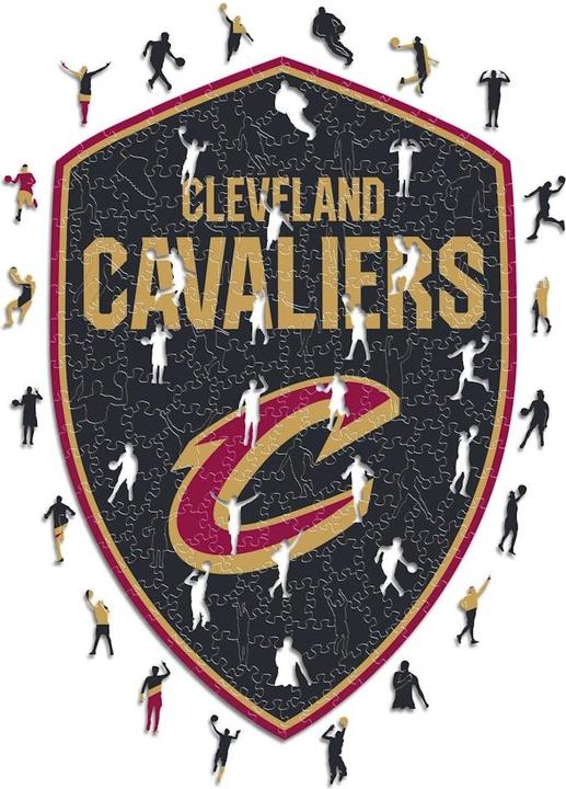 Iconic NBA - Cleveland Cavaliers - Logo - Holz Puzzle Grösse S (150 Teile) (150 onderdelen)