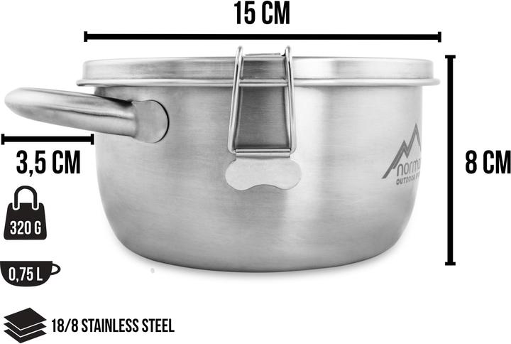 Actual product image Normani Food Container with Handle Texas