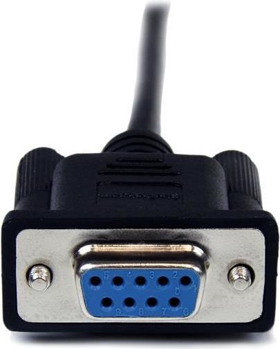 Productafbeelding StarTech 2m Zwarte Db9 Nulmodem Kabel (2 m, Parallel (printer))