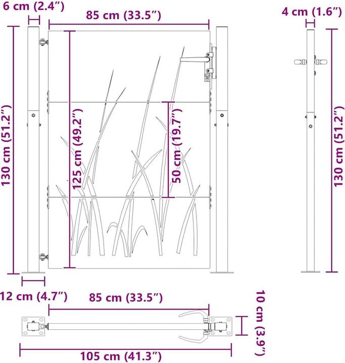 Produktbild vidaXL Gartentor