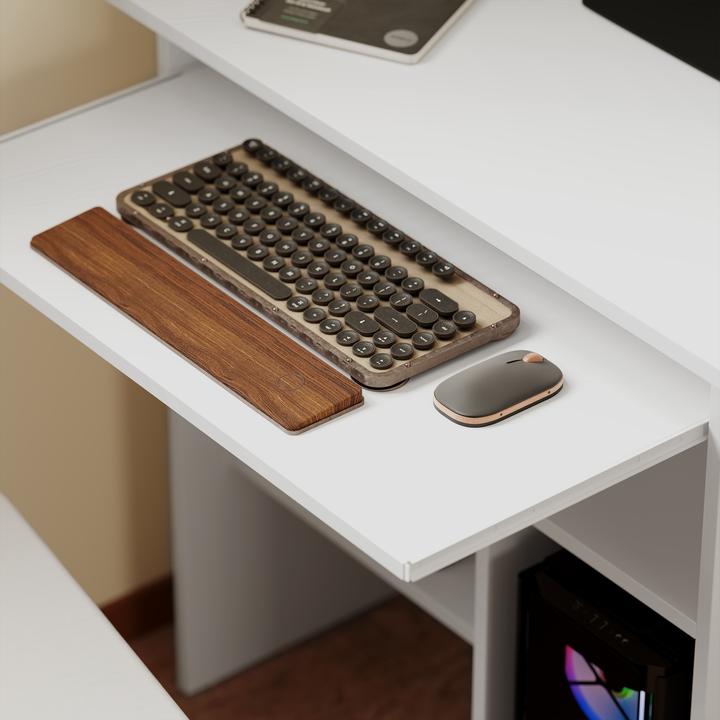 Image du produit Homcom Computertisch Spanplatte Weiss (45 x 80 x 75 cm)