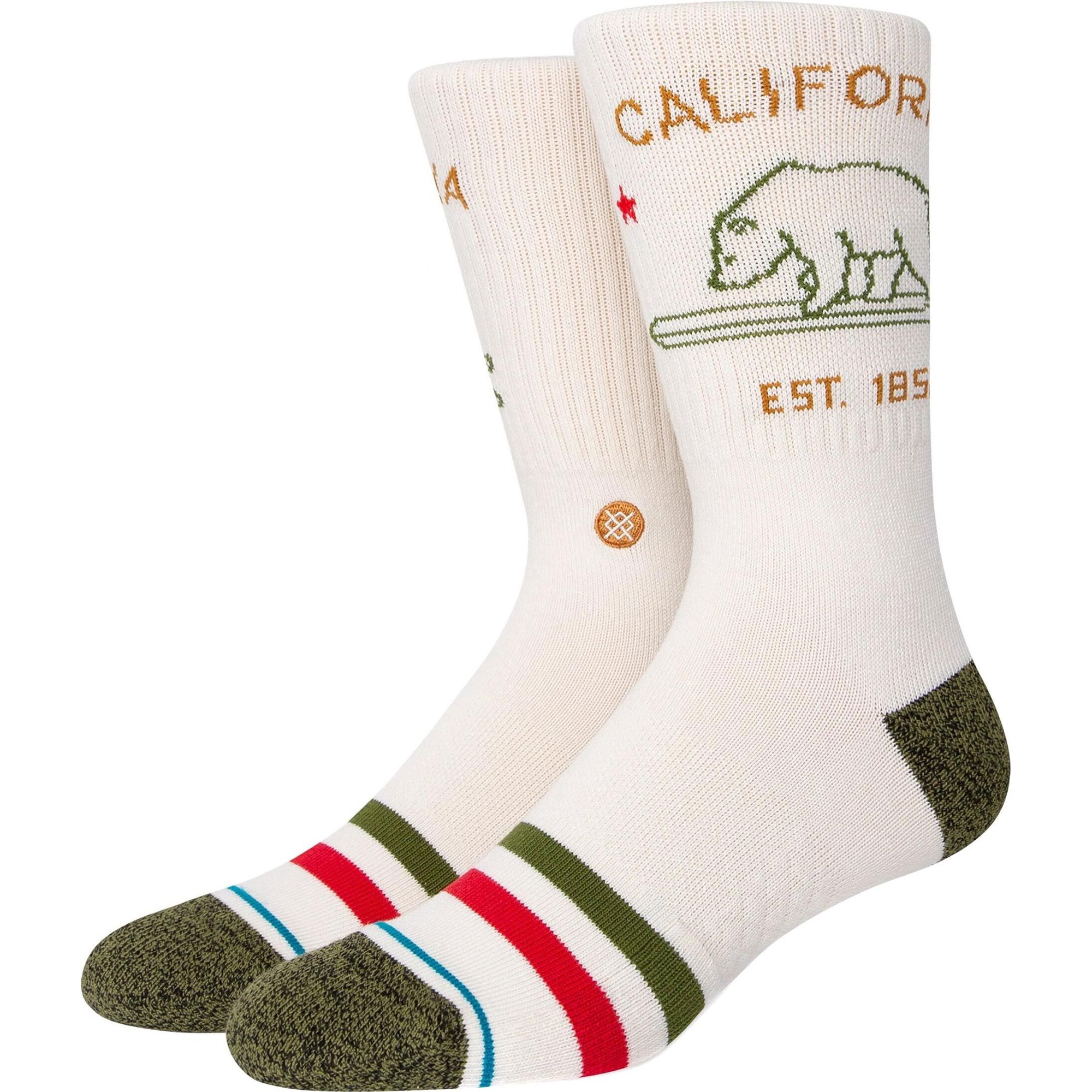 Stance, Herren, Socken, California Republic 2, Beige, (L)