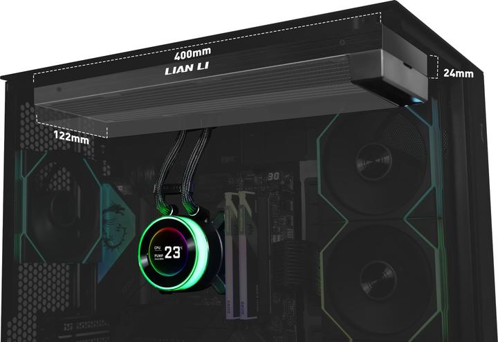 Actual product image Lian-Li Hydroshift II LCD-C 360N Fanless ARGB