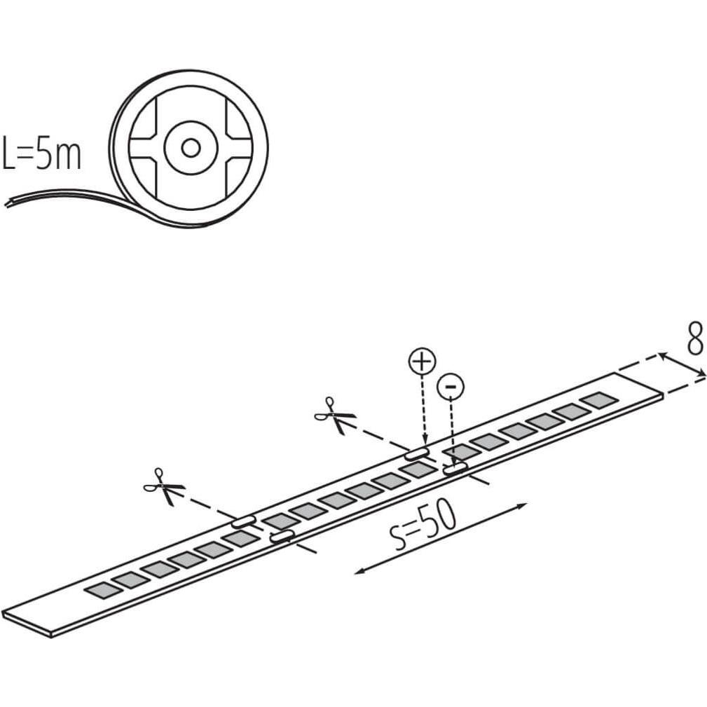 Thumbnail - Kanlux, LED Streifen, LED-Streifen STRIP L120 1m = 16W 33312 (Neutralweiss, 500 cm, Indoor)