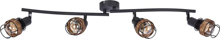 Image du produit Nino Leuchten 82340408Lampes 'Malik' fil avec rotin 4flg noir (E14)