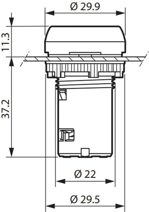 Actual product image Baco LED signal lamp, L20SC10H