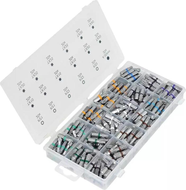 Actual product image technocraft Bits box (Hexagonal (hexagonal) M3, Hexagonal (hexagonal) M5, Cross Phillips PH M2, Hexagon socket TX M20, Hexagon socket TX M25, Hexagonal (hexagonal) M4, Cross Phillips PH M1, Hexagon socket TX M15, Cross Pozidriv PZ M3, Hexagon socket TX M30, Cross Phillips PH M3, Hexagon socket TX M27)