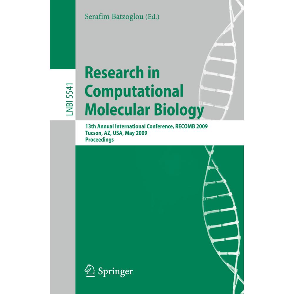 Research in Computational Molecular Biology, Fachbücher