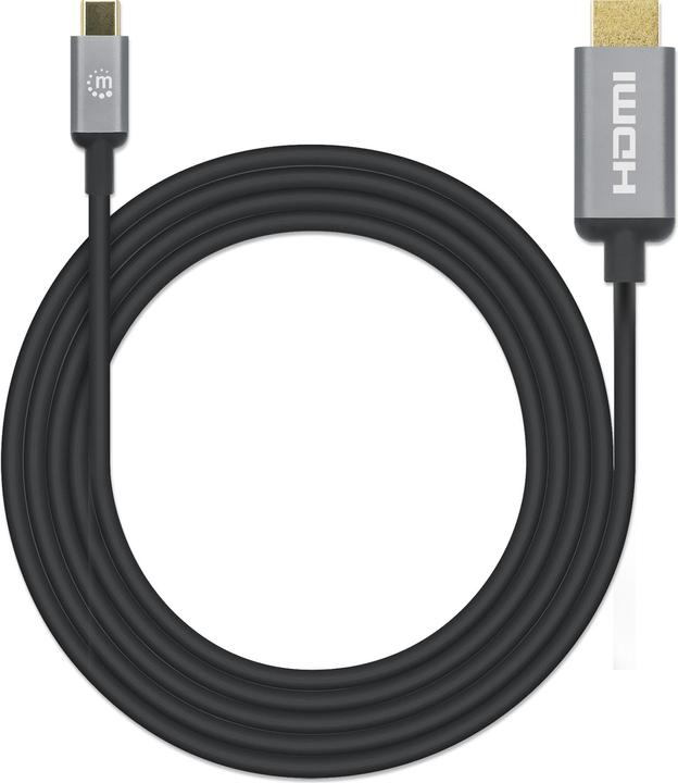 Actual product image Manhattan USB C — HDMI (Typ A) (2 m, HDMI)