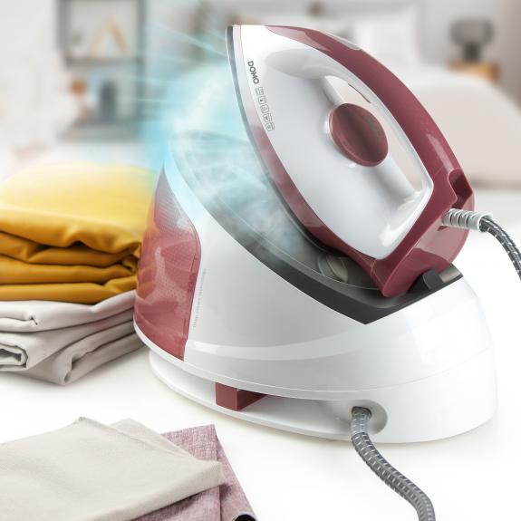 Actual product image Domo DO7114S Steam Ironing Station 2200W Pink, White (2200 W, 120 g/min)