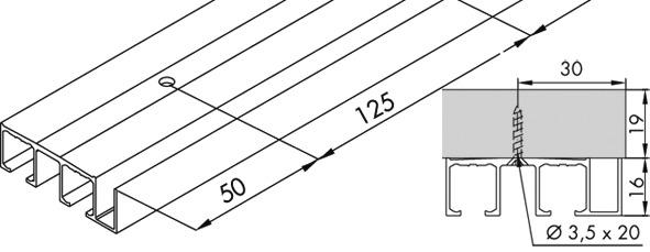 Produktbild HAWA Doppellaufschienen