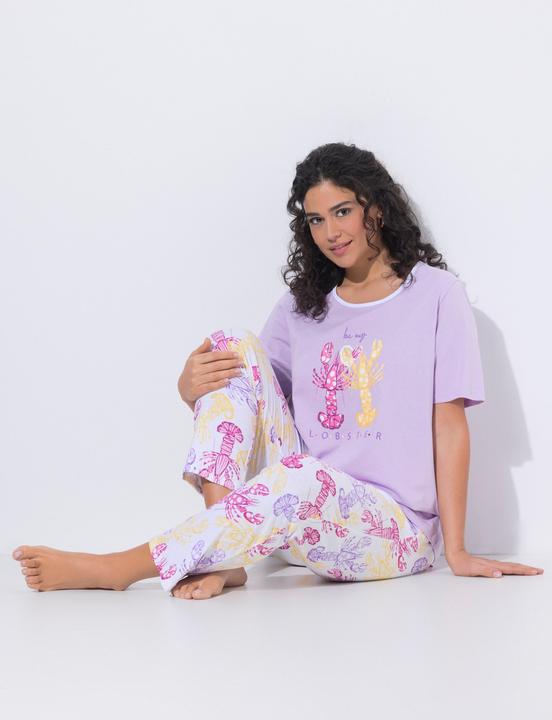 Produktbild Ulla Popken Pyjama, Hummer, Rundhalsausschnitt, Halbarm (46, 48)