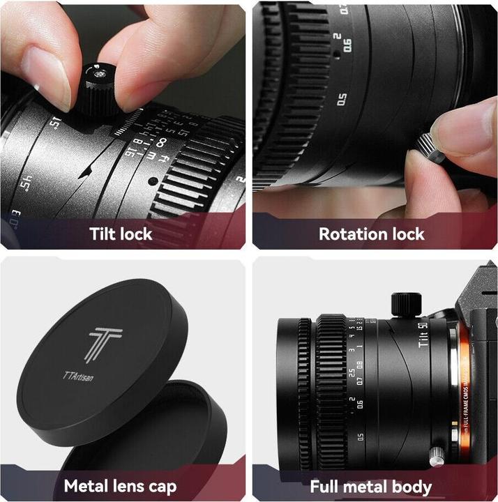 Actual product image TTArtisan Tilt 50mm f/1.4 (Sony E, full size)