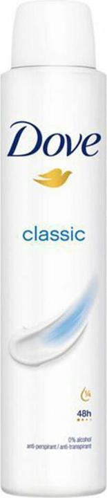 Actual product image Dove Classic Anti-perspirant Deodorant Spray 200ml (Spray, 200 ml)