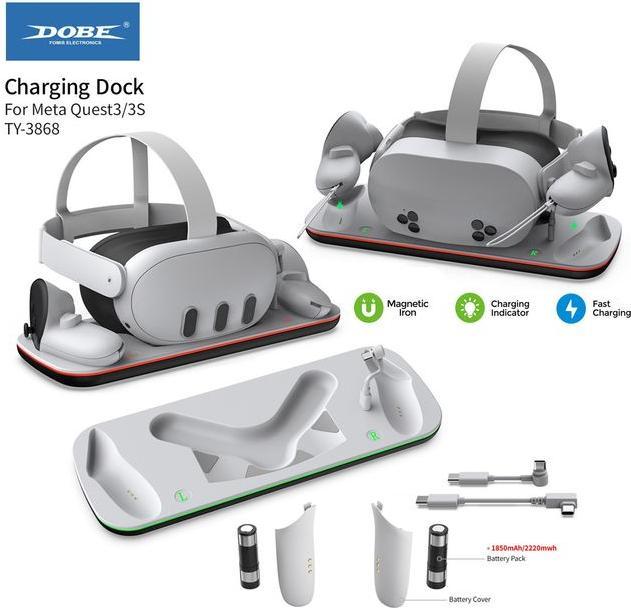 Produktbild Dobe Meta Quest 3S / 3 Ladedock