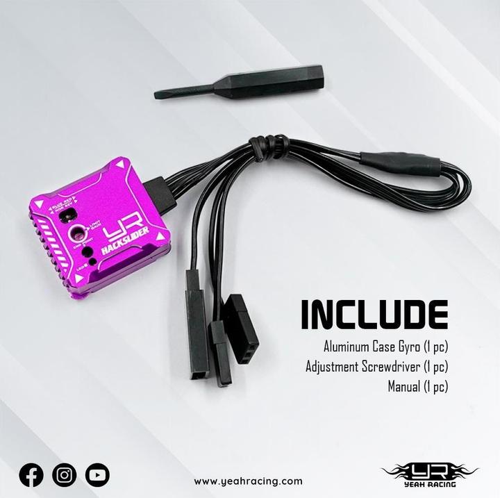 Produktbild Yeah Racing Hackslider Drift Tuned Gyro, Schwarz