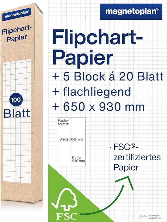 Image du produit Magnetoplan Tableau de papier 100 feuilles