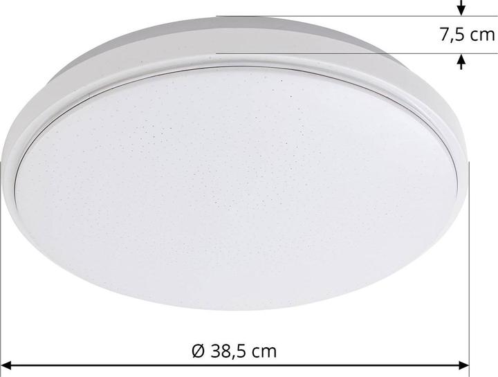 Actual product image Lindby Glamo LED ceiling lamp IP44 with star effect (2700 lm)