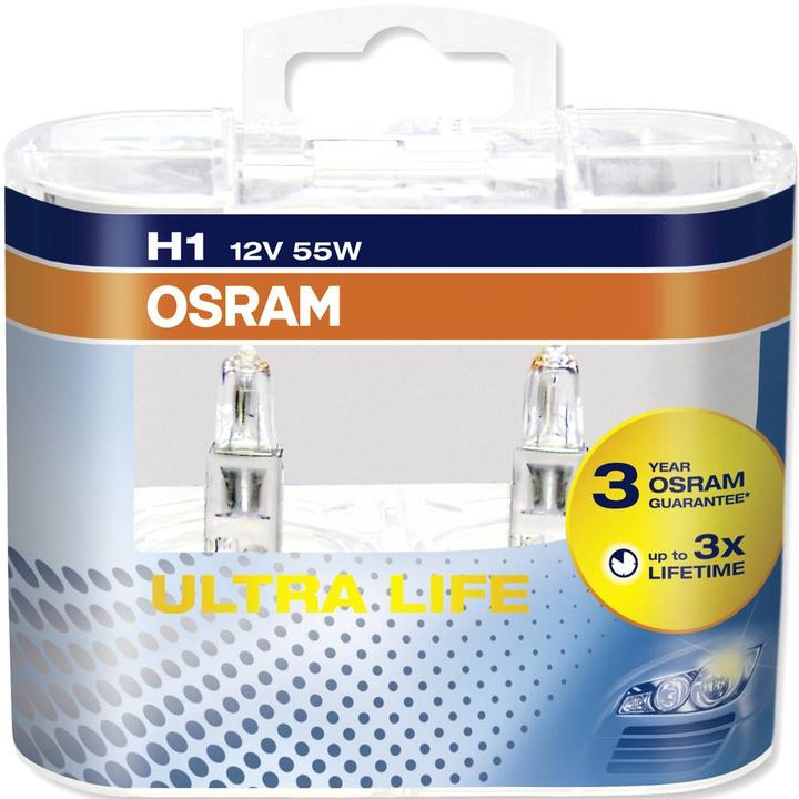 Image du produit Osram 4062172388122 Ampoules halogènes Ultra Life H1 55 W 12 V (H1)