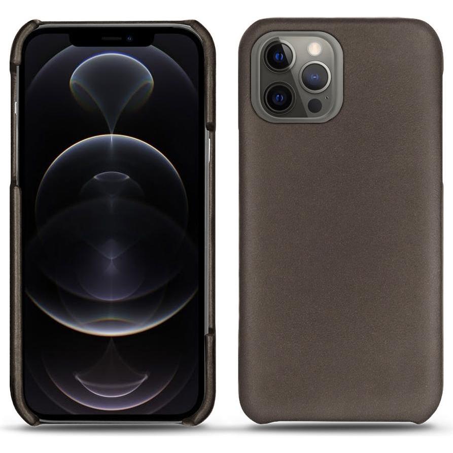 Noreve Lederschutzhülle (Apple iPhone 12 Pro), Smartphone Hülle, Grau