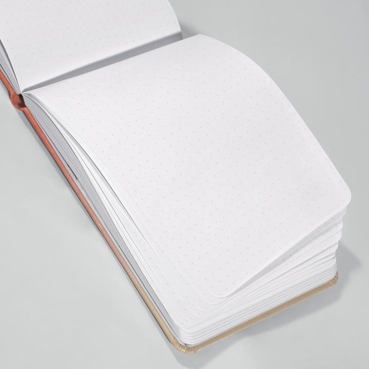 Image du produit Jolie Bloc-notes A6+ dotted, pêche (Pointillés, Couverture rigide)