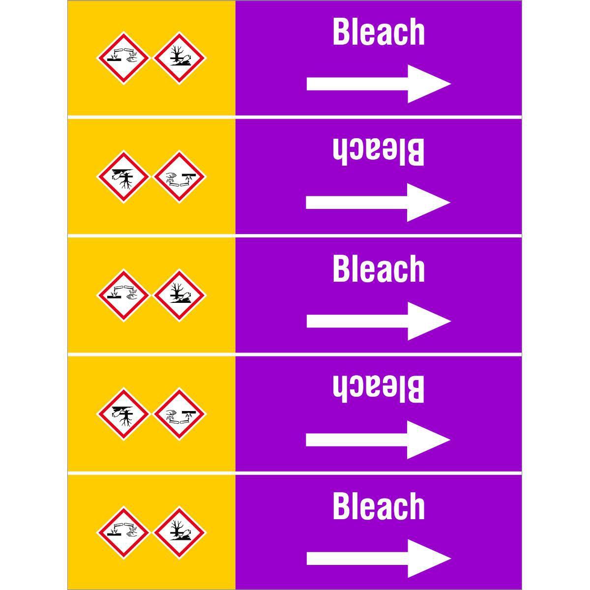 Brady, Etiketten, ISO 20560 Pipe Markers -