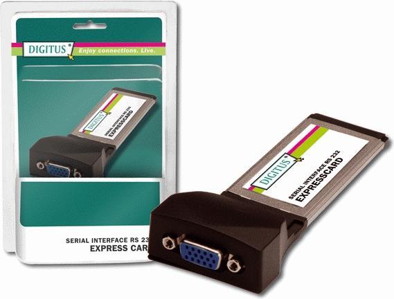 Produktbild Digitus RS 232 ExpressCard Schnittstellenkarte und Adapter