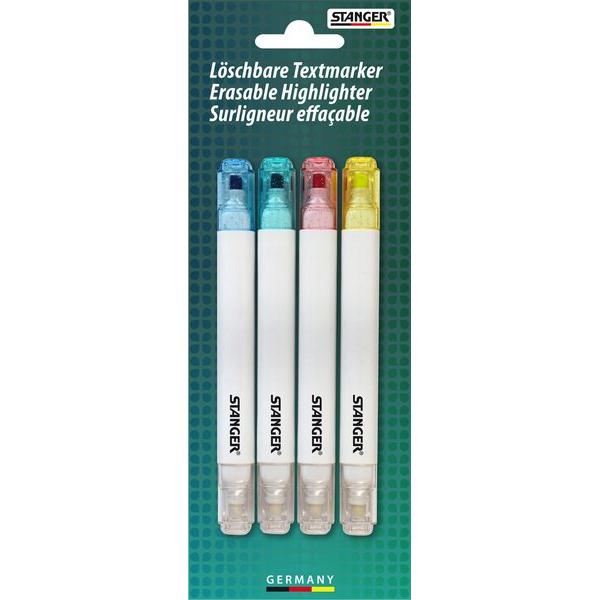 Stanger, Evidenziatori, Metallic Textmarker farbsortiert, 4 St. (4x)