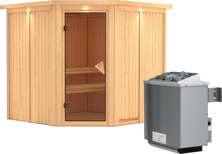 Actual product image Karibu Jarin with roof wreath (9 KW internal control)