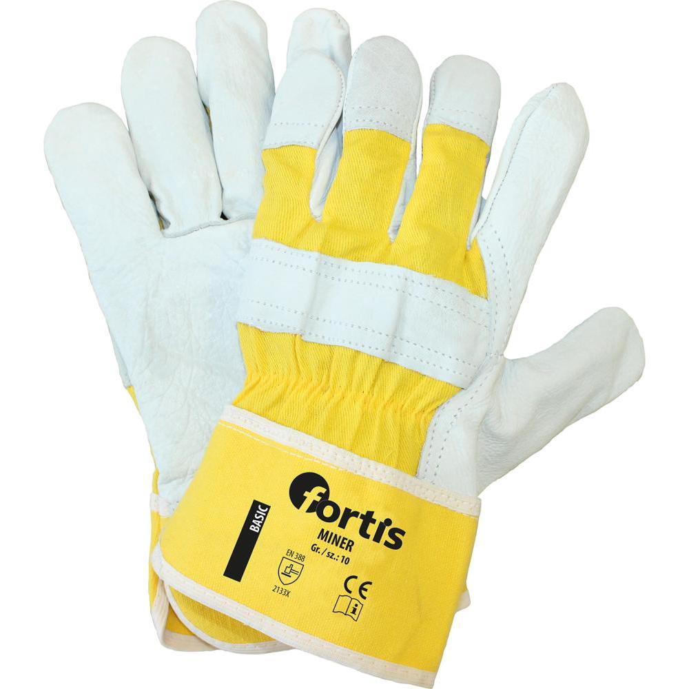 Fortis, Schutzhandschuhe, Handsch.Miner, Rindnarben leder, Gr. 10 (10)