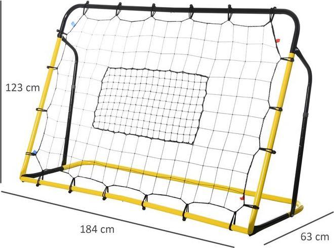 Immagine prodotto Swisshandel24 Porta di rimbalzo per calcio Kickback Rete di rimbalzo a muro per calcio, basket e baseball