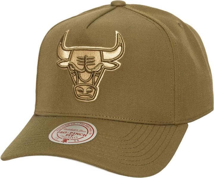 Actual product image Mitchell & Ness Snapback Pro Crown Cap - Chicago Bulls Oliv (One size)