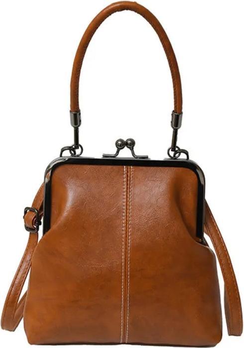 Actual product image Only-Bags.Store Elegante Schloss Umhängetasche Kapazität Retro