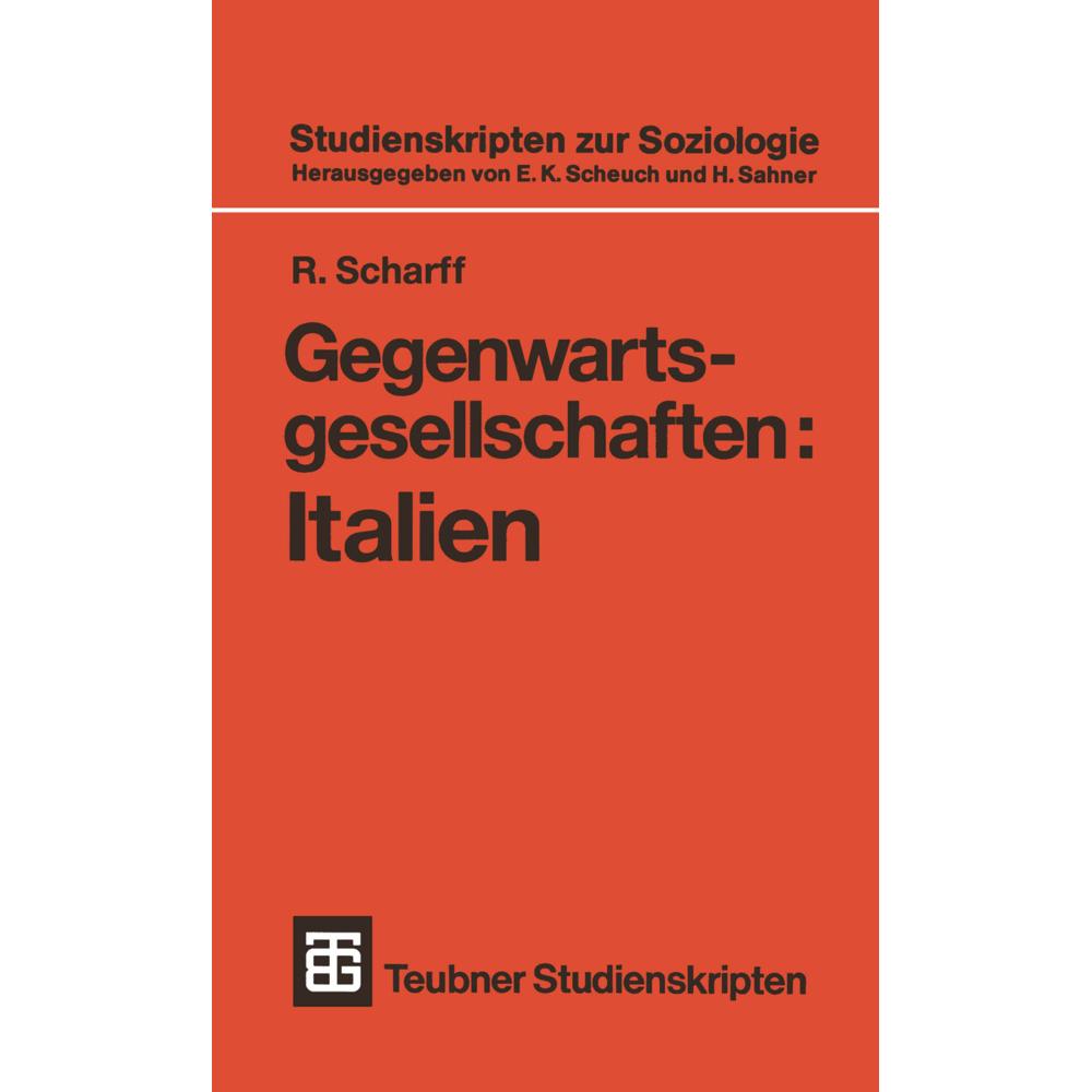 Gegenwartsgesellschaften: Italien, Fachbücher