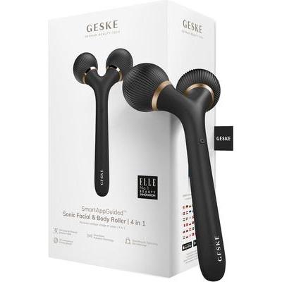 Konjac Sponge, Gesichtspflegegerät, Roller soniczy do twarzy i ciała 4w1 Geske z Aplikacją (szary)