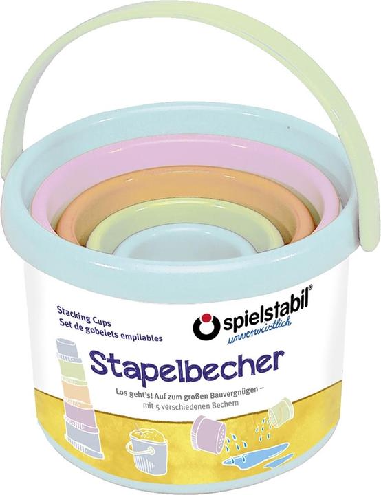 Image du produit Spielstabil Set de gobelets empilables pastel 5 pièces