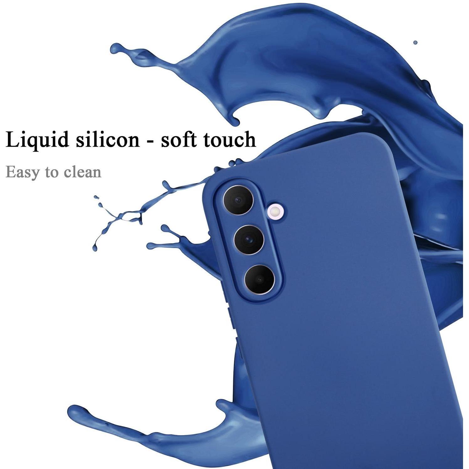 Thumbnail - Cadorabo Hülle für Samsung Galaxy A55 TPU im Liquid Schutz Silikon Design (Samsung Galaxy A55), Smartphone Hülle, Blau