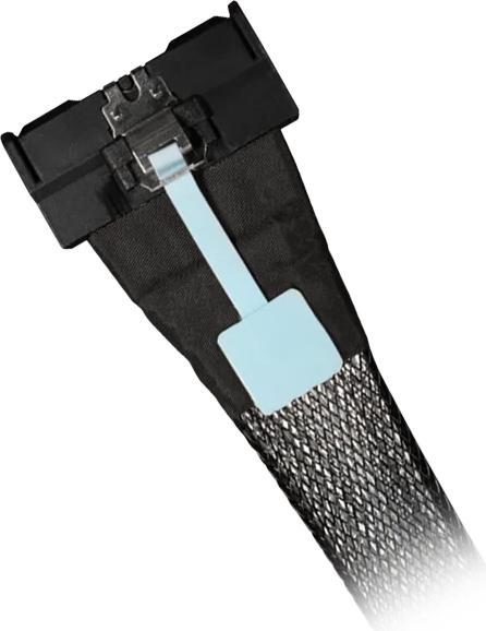 Actual product image Icydock ICY DOCK Kabel MCIO 8i-> 2x MCIO 4 MCIO SSF-TA-1016,schwarz,0,5m (50 cm)