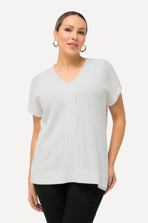 Immagine prodotto Ulla Popken Maglione dal taglio oversize e smanicato con scollo a V (58)