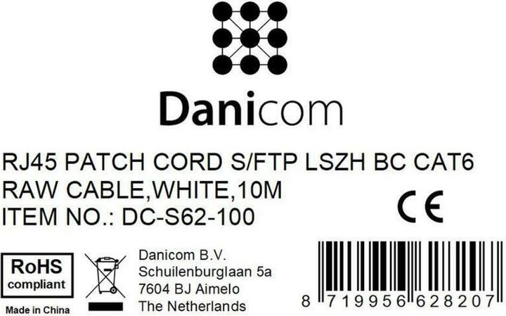 Produktbild Dsit CAT 6 Netzwerkkabel LSOH (S/FTP, CAT6, 10 m)