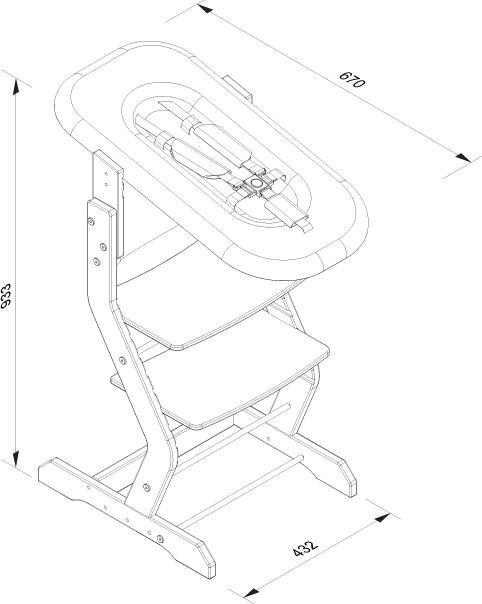 Produktbild Tissi Babyaufsatz für Hochstuhl
