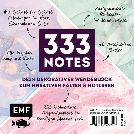 Immagine prodotto 333 Origami Minis - Pouring Art - Dein dekorativer Wendeblock zum kreativen Falten & Notieren (333x)