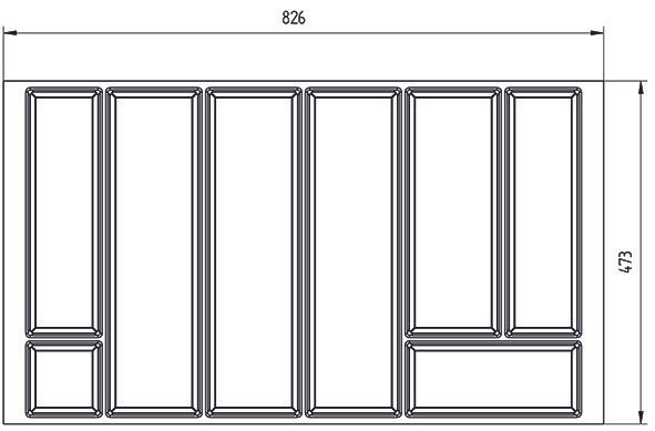 Actual product image Agoform Cutlery inserts