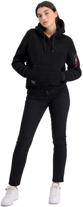 Produktbild Alpha Industries Felpa con Cappuccio Sherpa e Tasca con Cerniera (S)