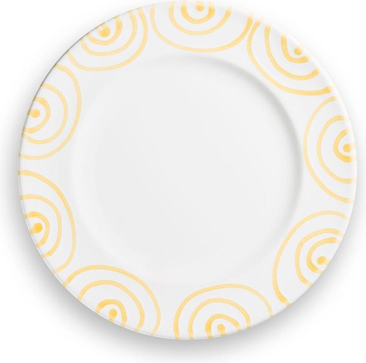 Produktbild Gmundner Keramik Gelbgeflammt, Dessertteller Gourmet (Ø 22cm) (22 cm)