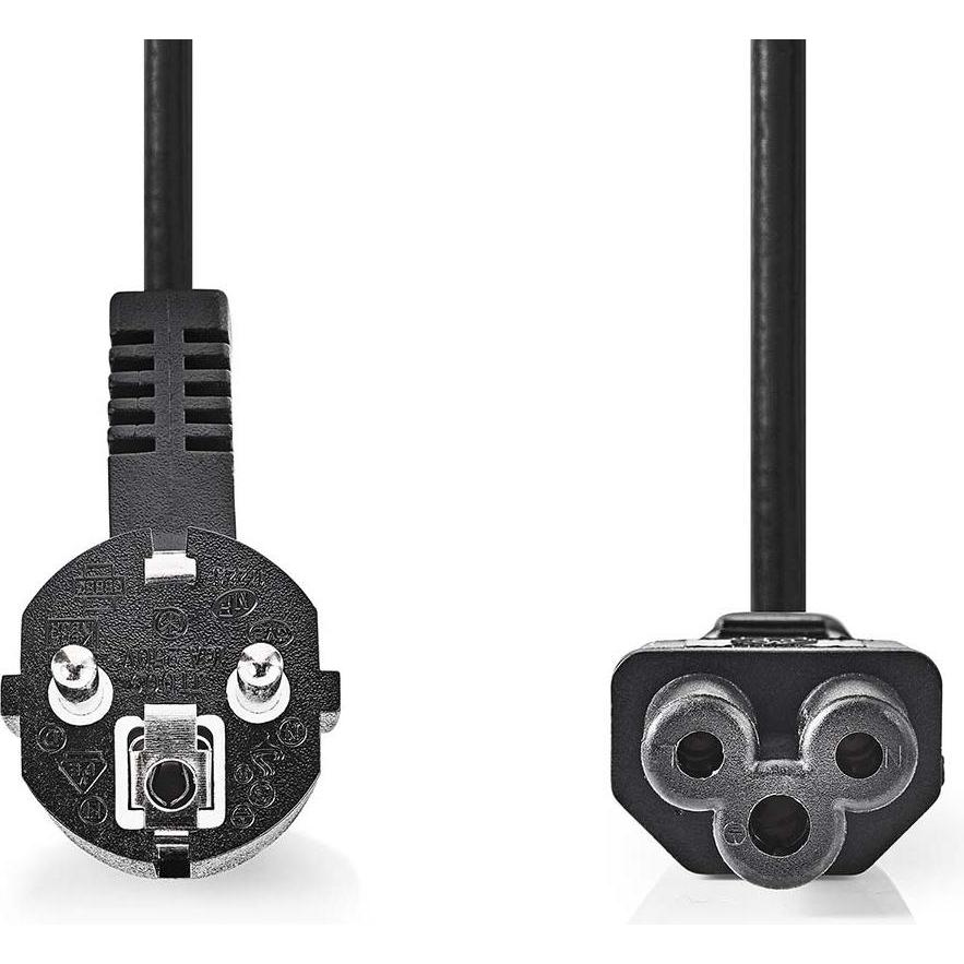 Thumbnail - Nedis Stromkabel Schutzkontaktstecker IEC-320-C5 Abgewinkelt Gerade Vernickelt 2.00 m (2 m), Stromkabel