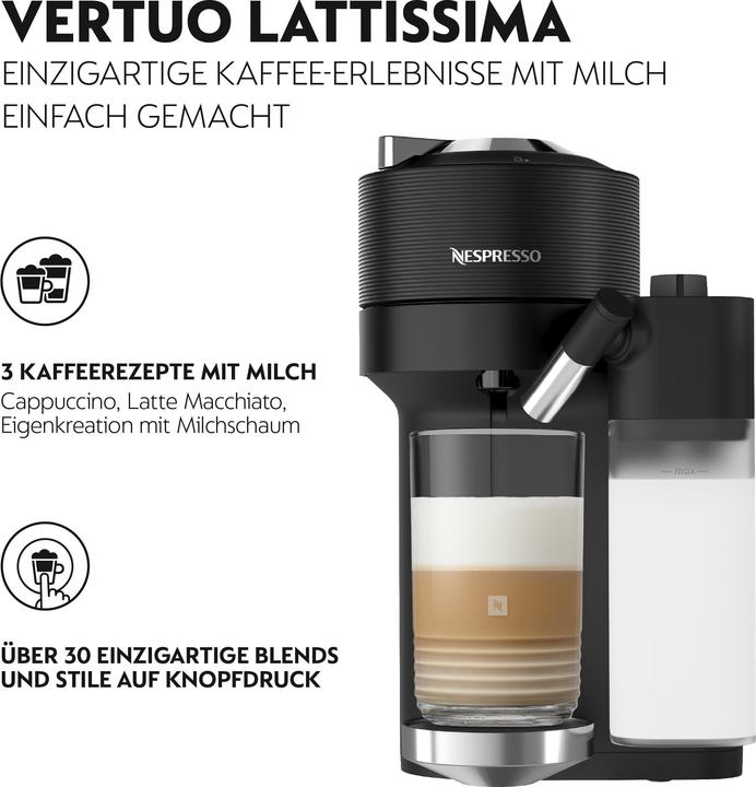 Produktbild De'Longhi Nespresso Vertuo Lattissima (NESPRESSO Vertuo)