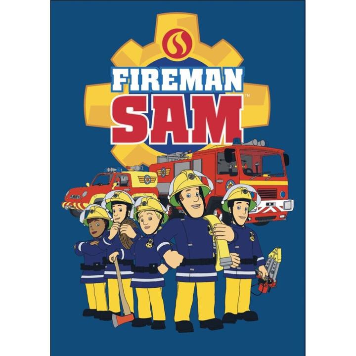 Actual product image Fireman Sam fleece blanket, 110x140cm (140 x 110 cm)